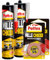 Pattex Millechiodi Forte e Rapido Colla di Montaggio a Presa Immediata con Applicatore - 2 Flaconi da 400g + Pattex Millechiodi Biadesivo Forte Nastro di Montaggio Permanente 1,5m x 19mm - 2 Rotoli