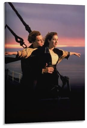 Titanic-Poster, klassisches Filmposter (16), Wandkunst, Poster, Rollen, Leinwand, Gemälde, Bild, Wohnzimmer-Dekoration, Zuhause, 40 x 60 cm