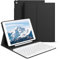 GKABXY hülle mit Tastatur für iPad 9/8/7 Generation (2021/2020/2019) 10,2 Zoll, weiche TPU-Rückseite mit Stifthalter, QWERTZ Layout, magnetische abnehmbare Bluetooth Tastatur, Schwarz