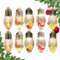 Weihnachts-Schneekugel-kette,Weihnachtsbaum-Schneekugel-kette - Vintage Glühbirnen-kette für den Innenbereich | Cartoon-Weihnachtsbaum-LED-für den Winter, Neujahr, Haus, Garten, Hinterhof