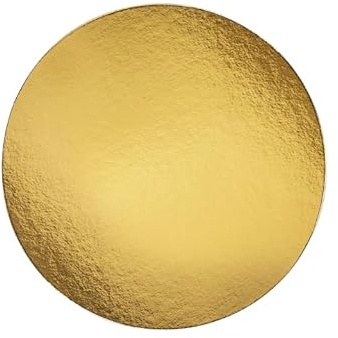 Set di 10 supporti per torte tondi Ø 30 cm, spessore 1,5 mm, in cartone reversibile dorato e argento, grande vassoio per torta XXL, disco sottopasticceria, base per torta