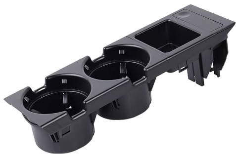 Getränkehalter für die Mittelkonsole Getränkehalter Doppel Getränkehalter Münzhalte Ersatz für 3er E46 1998-2007 Autozubehör Teil# 51168217953