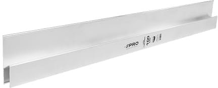 PRO - Abziehlatte, Putzlatte Alu, H Profil - mit offenem Profil – Hochwertiges Aluminium – Ergonomische Form – Zum Auftragen und Glätten von Putzmörtel - 100cm