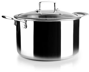 IBILI - Olla Tricapa Triply Natural 20 Cm, Acero inoxidable, Apto para induccion, sin antiadherente