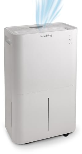 Innoliving Deumidificatore 20-40L, Modalità Asciugatura e Purificazione, Gas R290 Eco-Friendly, Timer 24h, Digitale, Capiente, Sbrina Autom (25L al Giorno (Serbatoio 4 Litri))