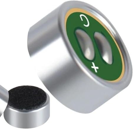 mivceklw Electret Kondenser-Mikrofon, Omnidirektional High-Sensitivity Pickup, Professional Stereo Mic Kapseln für Sound-Recording und Audio-Projekte, 0,6 x 0,6 x 0,3 cm, 2,2 kg, Silber