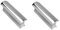 Gitarrenwerkzeuge 2X Metall Lap Steel Bar Slide E-Gitarrenzubehör