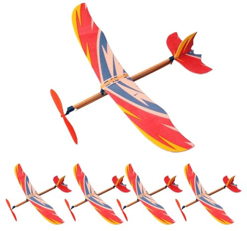 Bmdjdq Rubber Band Plane, Balsa Wood Model Aircraft Kits, Rubber Band Powered Airplane, Sturdy Construction, Easy To Carry Size, 41x31x12.5cm For Throwing Fun, Outdoor Garden