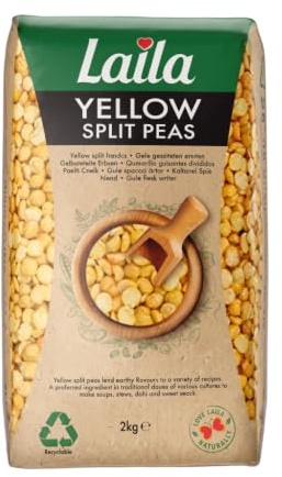 Laila Yellow Split Peas, 1Kg (Pack of 1)