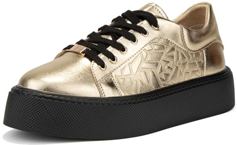 FILIPPO Plateau Sneaker Damen Leder - Schuhe Damen - Halbschuhe | Echtleder, bequem, mit Plateau, für den Alltag