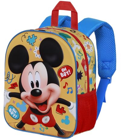 Disney Micky Maus Boy-Elite 3D Rucksack, Gelb, 25 x 30 cm, Kapazität 7 L