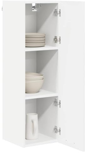 vidaXL Hängeschrank Weiß 30 x 31 x 100 cm Holzwerkstoff | Schlanke Linien mit minimalistischem Ansatz, Holzwerkstoff bietet Stärke und Langlebigkeit, Einfach zu reinigen und zu