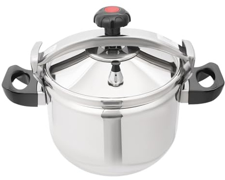 Schnellkochtopf Edelstahl, 60 kPa Drucktopf mit 3-fach Sandwichboden für Induktion, Gas & Ceran, Großer Pressure Cooker für Restaurantküche, Hotel und Familie (22 l/23,25 Qt)