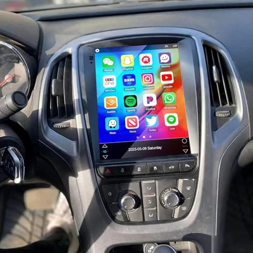 9.7” 2+64G Android 14 Double Din Car Stereo Upgrade for Opel Vauxhall Astra j/Buick Excelle 2009-2014 Car Radio w/Carplay Android Auto Touch Screen GPS Navi Bluetooth WiFi FM/RDS/SWC Backup Camera