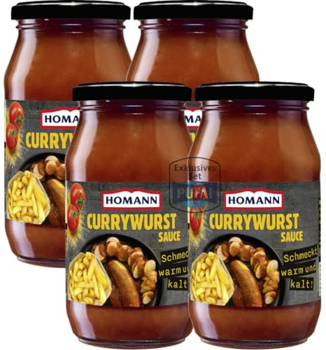 Currywurst Sauce – 400 ml, 4-Pack | Für Wurst & Grillgerichte