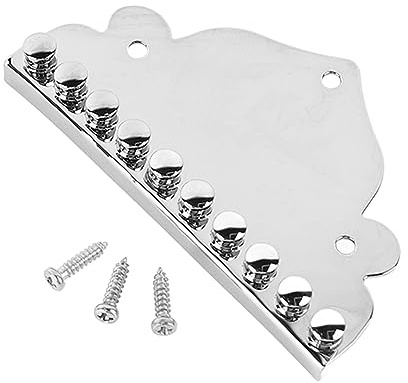 Cordal de mandolina de 10 cuerdas Cordal de mandolina de metal Reemplazo de cordal de mandolina de guitarra con tornillos para piezas de instrumentos musicales