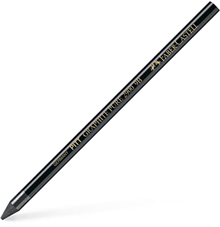 Faber-Castell 117309 - Stift Pitt Graphite Pure, Mine 9B, 1 Stück, schwarz
