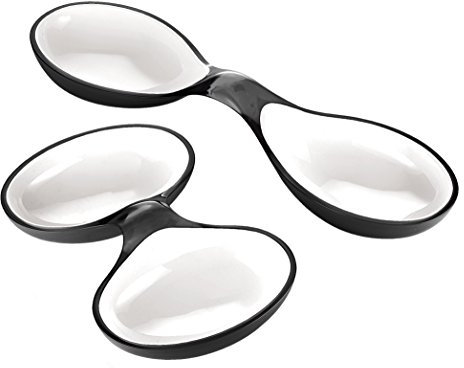 Guzzini Set 2 Contenitori Antipasti Glam/Vintage, Grigio, 35 x 22 x h5.5 cm