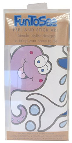 Unbekannt FunToSee Unterwasser-Abenteuer Wandsticker mit Ozeanmotiven, leicht zu entfernen, 28 Stück, lebendige Farben