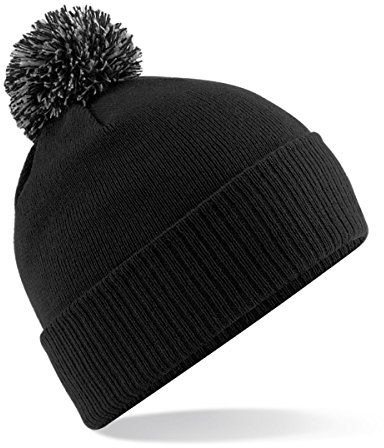Beechfield Snowstar Duo Beanie COLOUR Black/Graphite SIZE ONE SIZE