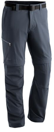 Maier Sports Tajo 2, Herren Wanderhose, Wasserabweisende Outdoorhose für Trekking und Hiking, Praktische Zipp-off-Funktion, PFC-frei, mSTRETCH pro 4 & Dryprotec, Grau, 102 (W33/L35)