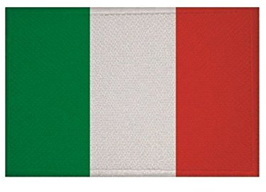 U24 Aufnäher Italien Fahne Flagge Aufbügler Patch 9 x 6 cm