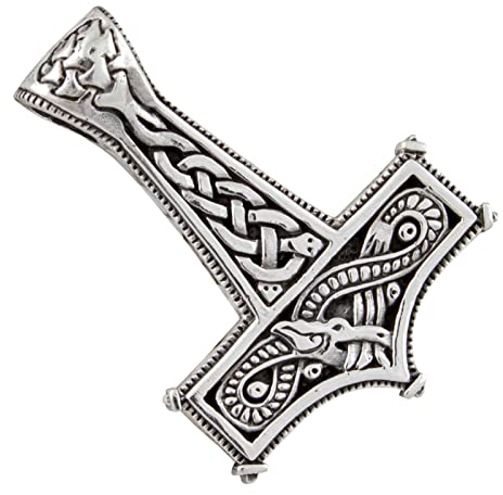Thor Hammer Pendant, 925 Silver