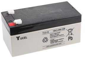 BATTERY, LEAD ACID 12V 3.2AH, YUCEL Y3.2-12 By YUASA