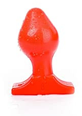 All Black Analplug The Ball L ca.16x8,0cm Buttplug in Kugelform (Rot/Red)