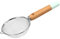 Dr. Oetker 4617 Retro Colador con Mango de Madera 10 x 24 cm, Acero Inoxidable, Plata/Marrón, 10 x 10 x 18 cm