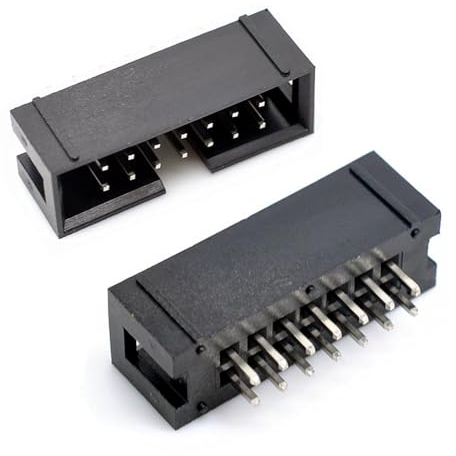 Oiyagai 50 Stück 14 Pins 2.54mm Rastermaß Stecker Pin IDC Box Header