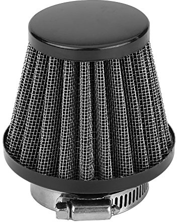 Kit con filtro aria con fissaggio a morsetto universale, per moto, 38 mm, per l’aspirazione dell’aria fredda automatica, adatto per scooter, fuoristrada e moto