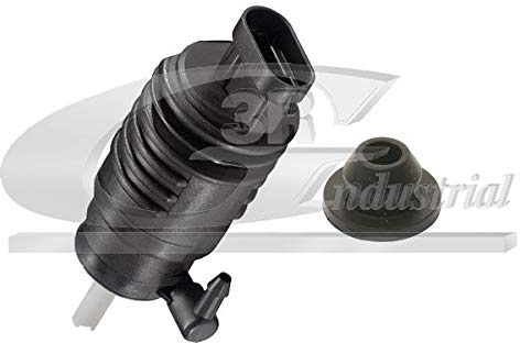 3RG Waschwasserpumpe Pumpenart Monopumpe elektrisch 12V Kompatibel mit RENAULT KANGOO KC0/1 KANGOO Express FC0/1 Megane 1 Cabriolet EA0/1 Megane 1 Classic LA0/1 Espace 2 J/S63