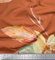 Soimoi Orange Viskose Chiffon Stoff Blutter & Narzissen & Begonie Blume Stoff drucken 1 Meter 42 Zoll breit
