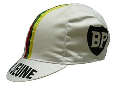 Vintage Team Radkappen - Anti Schweiß Caps | für Stand-Alone oder unter Helm | Team Jersey Caps Outdoor Caps Made in Italy, Le Jeune, Einheitsgröße-M
