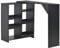 vidaXL Bartisch mit Beweglichem Regal Bartresen Stehtisch Tisch Bistrotisch Tresentisch Küchentheke Frühstückstisch Küchentisch Schwarz 138x39x110cm