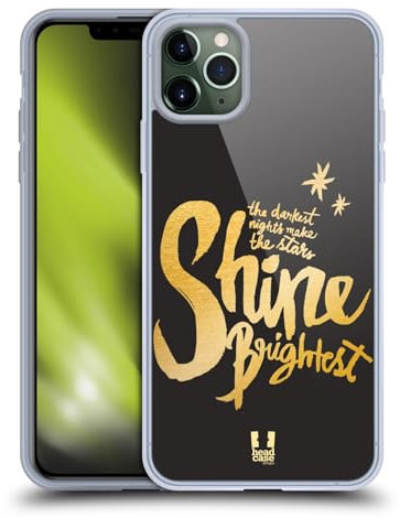 Head Case Designs Brightest Grand As Gold Gel Case [Military Grade Protection] Compatible with Apple iPhone 11 Pro Max and Compatible with MagSafe