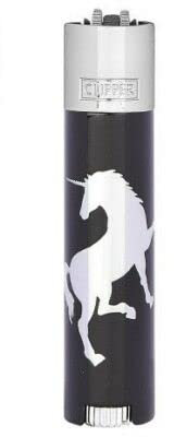 ledermodefashion Clipper Metall Large Original Silber Einhorn Unicorn Limited Edition Limitierte Auflage + 1x Dhobia