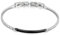 JewelryWe Armband mit Keramik Zirkonia poliert Perlen Tennisarmband, Edelstahl
