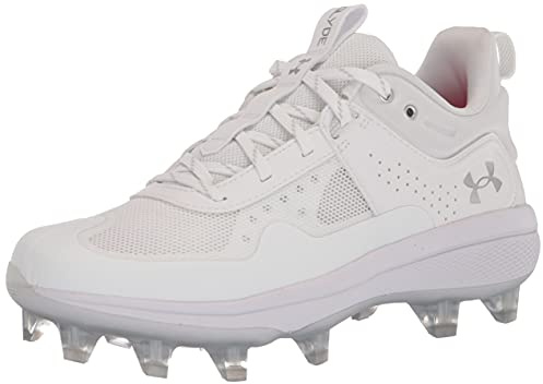 Under Armour Glyde Mt TPU, Scarpe da Softball Donna, Bianco (101)/Bianco, 36 EU