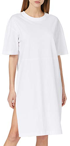 Urban Classics Damen Kleid, A-Linie, Weiß, M