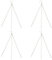 4Pcs Metall Blumentopf Hängende Kette, 3-Strang Aufhängen Blumenampel Kette Flowerpot Bird Feeder Laterne Ornaments mit S Haken und Clips für Vogelfutterhaus Wildvogelfutter Garten Blumentöpfe