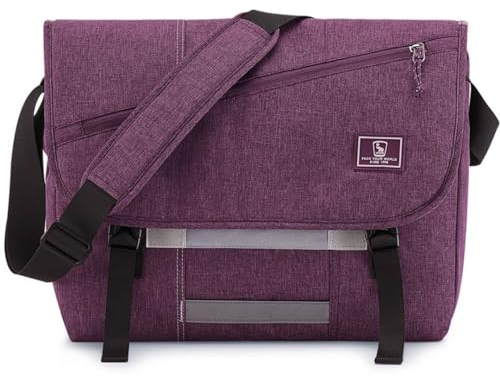 OIWAS Messenger Bag für Damen, 35,6 cm (14 Zoll) Laptop, Crossbody-Tasche, Herren, lässig, Umhängetasche, College, Reisen, Büro, Aktentasche