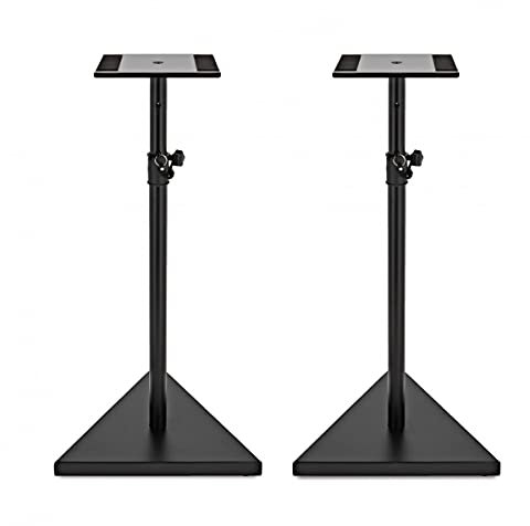 Speaker Stands For Studio Monitors Heavy Duty Height Adjustable Pair