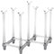 Tissting Cup Drying Rack,Drinking Glass and Sports Bottle Drainer Stand,Retractable Mug Draining Organizer Goblet Holder for Kitchen Countertop Office (Light_Grey)