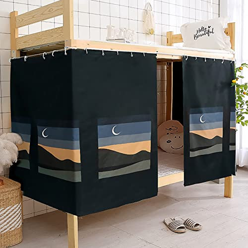 MioCloth Schlafsaal Lichtdichter Vorhang für Schlafsaal Etagenbett Dekorative Roomate Privatsphäre Abdeckung Baldachin Fotohintergrund Dekoration Hintergrund Verdunkelungsvorhang