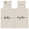 Herding Home Partnerbettwäsche, Personalisiert mit Namen, Better Together, 80 x 80 cm + 135 x 200 cm