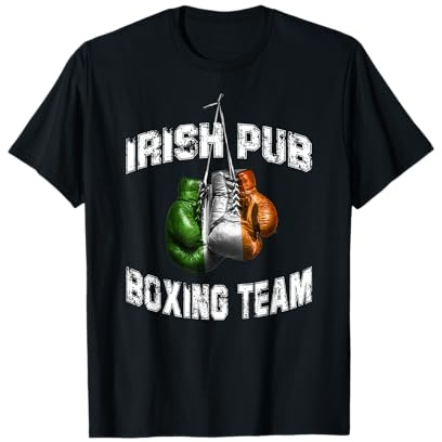 Irish Boxing Funny Ireland Flag T-Shirt - Irish Pub Tshirt T-Shirt