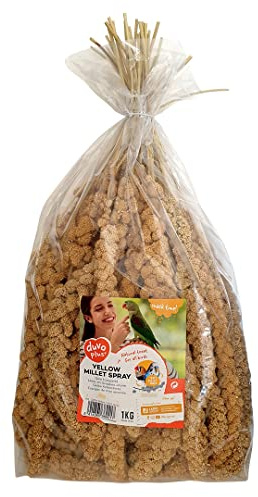 duvoplus, Hirse in Trauben, Gelb, 1 kg, Vogelfutter