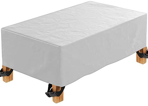 TopSoul Abdeckung Gartenmöbel Wasserdicht 140x90x75cm Multi Größe Abdeckplane Gartenmöbel 600D Schutzhülle Gartenmöbel Terrasse Gartenmöbel Abdeckungen für Gartenmöbel Sets Tische und Stühle